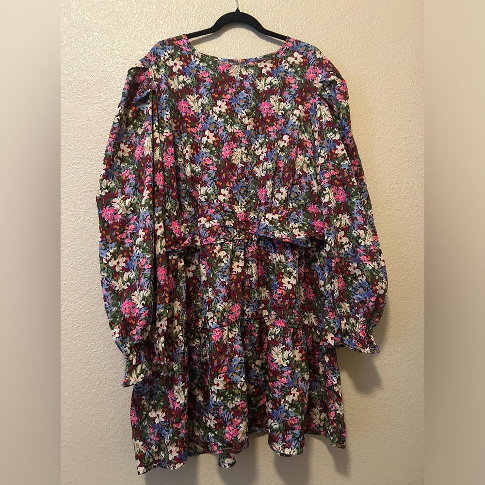 Boohoo plus floral dress